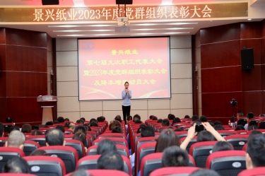 统一思想 坚定信心 | 优游UB8纸业召开第七届九次职工代表大会暨2023年度党群组织表彰大会及降本增效动员大会