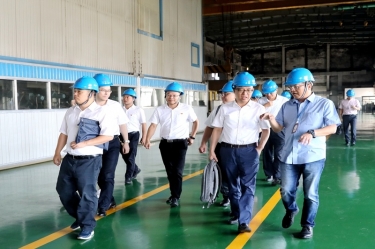 2020年9月8日,时任商务部亚洲司副司长杨伟群、马来西亚驻华使馆公使施志光莅临优游UB8纸业对马来西亚项目进行调研